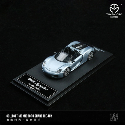 TimeMicro 1:64  保時捷918素色防真合金汽車模型