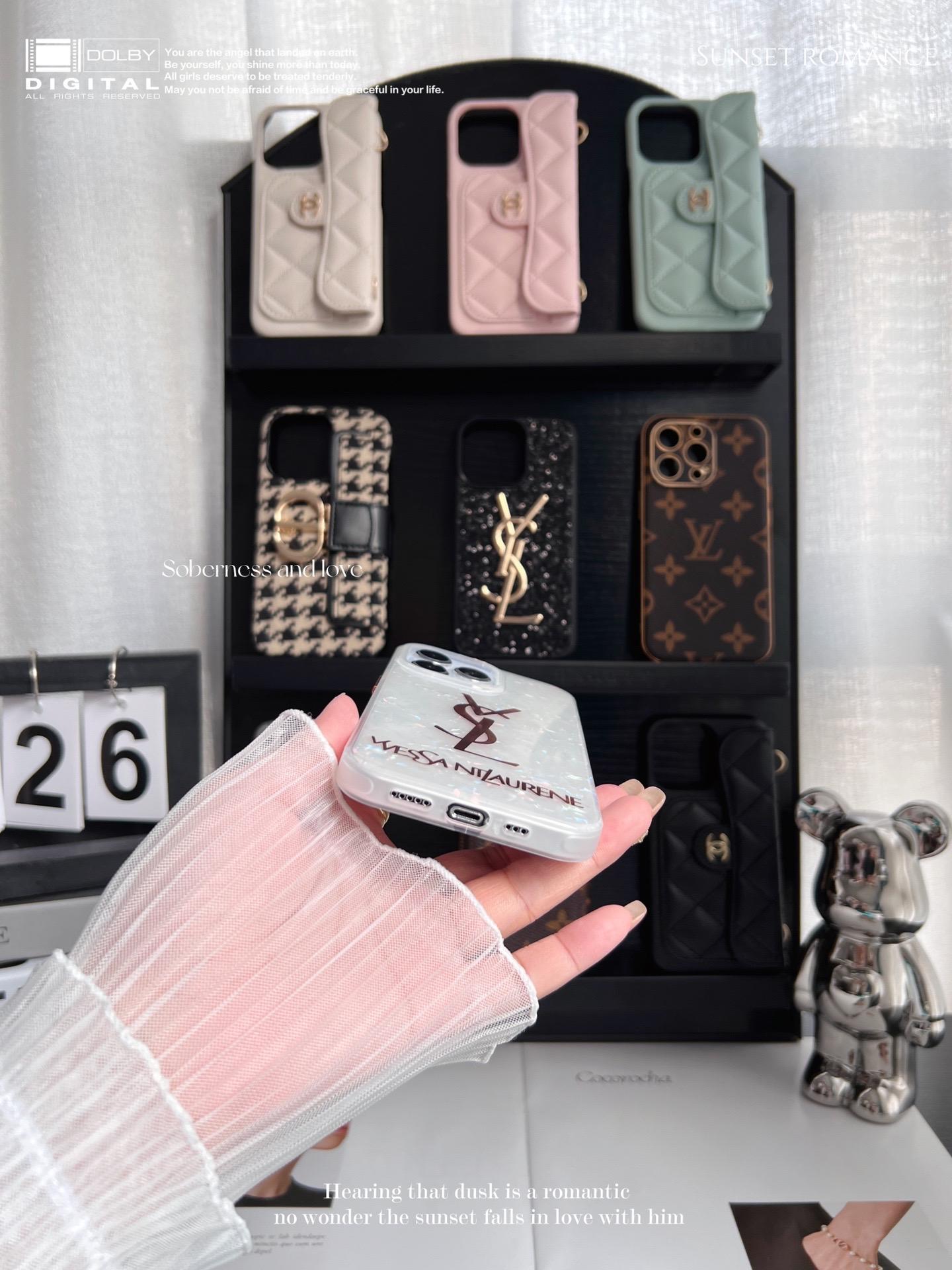 聖羅蘭貝殼紋全包手機殼-ZUIHANG SHOP