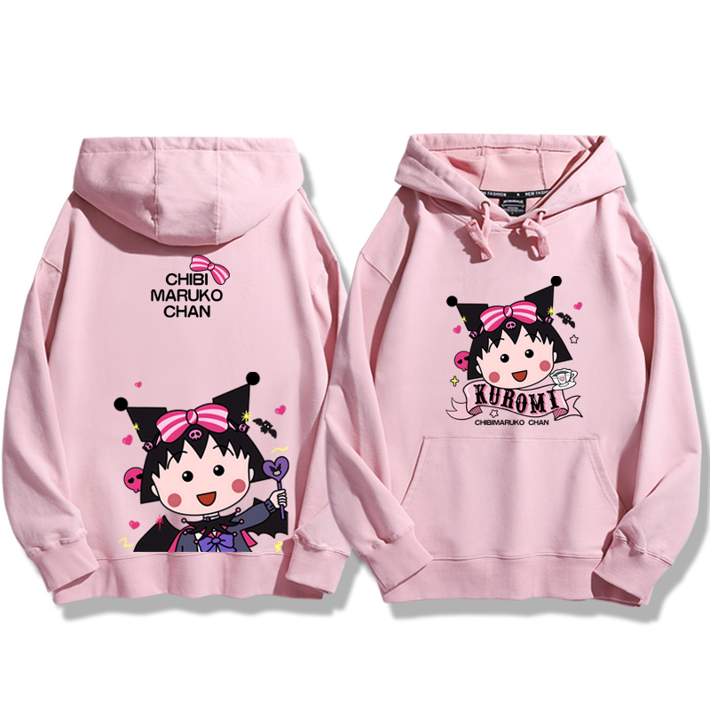 櫻桃小丸子聯名新款 親子情侶男女款連帽衛衣-ZUIHANG SHOP