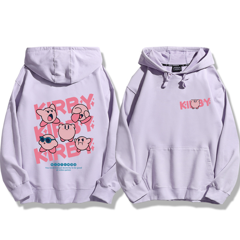 星之卡比新款 親子情侶男女款連帽衛衣