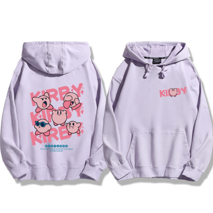 星之卡比新款 親子情侶男女款連帽衛衣