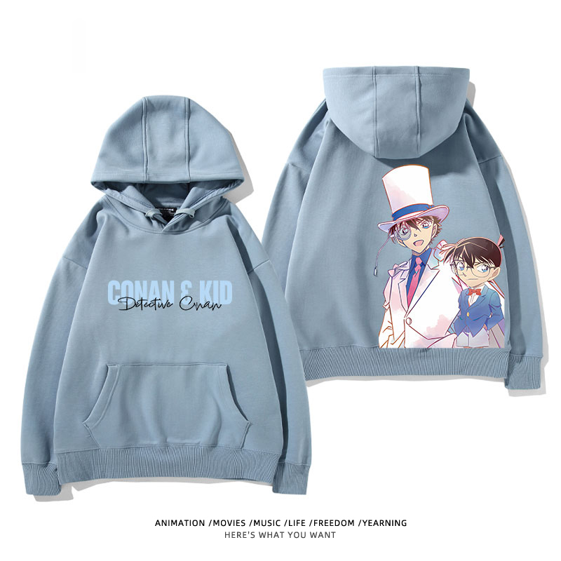 名偵探柯南 怪盜基德 2025秋冬新款 親子情侶裝連帽衛衣