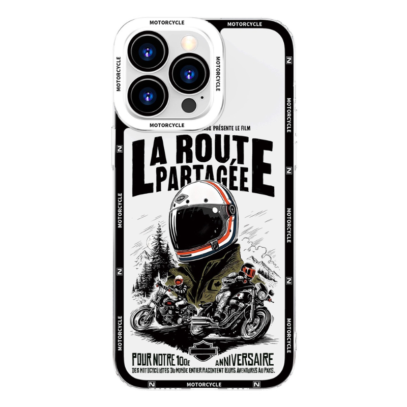 復古機車天使眼透明防摔軟殼