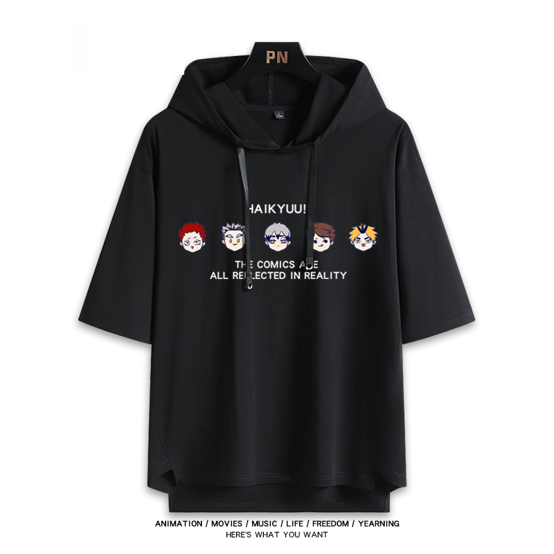 排球少年 連帽短袖T恤-ZUIHANG SHOP