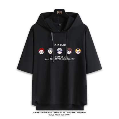 排球少年 連帽短袖T恤-ZUIHANG SHOP