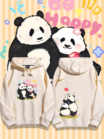 花花果賴熊貓新款 親子情侶男女款連帽衛衣-ZUIHANG SHOP