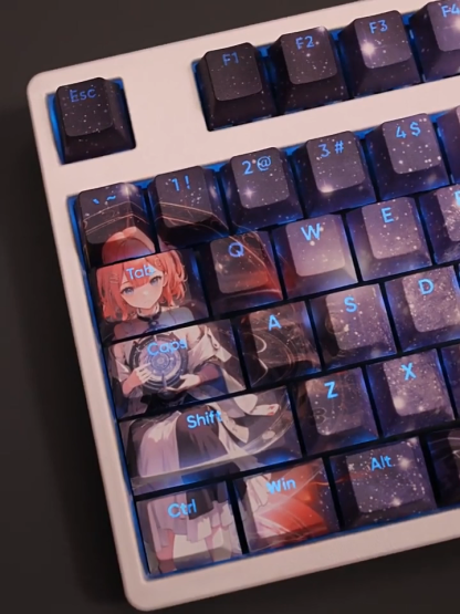 艾絲妲透光RGB108鍵標準配列衛星軸鍵帽