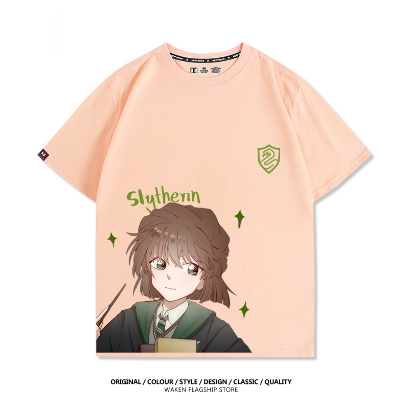 哈利波特 x 灰原哀 2025親子情侶男女同款 印花短袖T恤