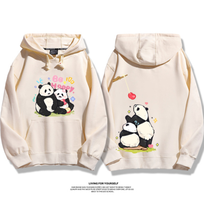 花花果賴熊貓新款 親子情侶男女款連帽衛衣-ZUIHANG SHOP