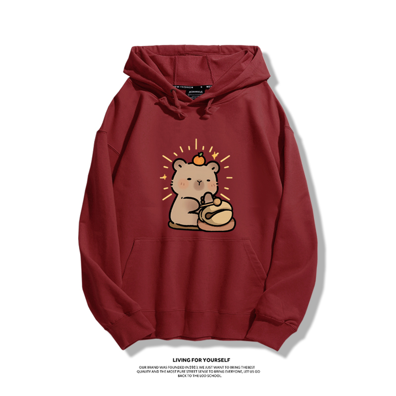 卡皮巴拉新款 親子情侶男女款連帽衛衣-ZUIHANG SHOP