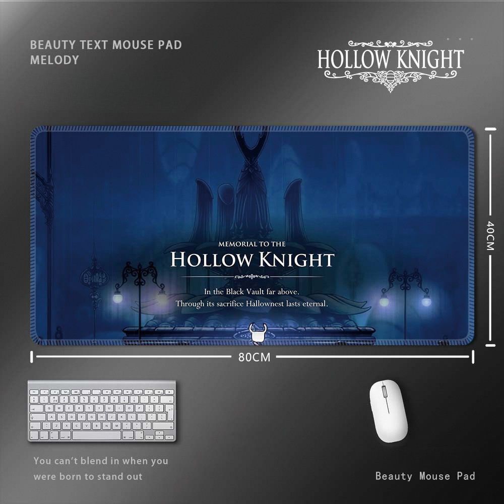 空洞騎士 Hollow Knight 滑鼠墊｜超大尺寸遊戲桌墊 電腦鍵盤墊 收藏周邊
