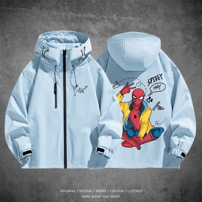 蜘蛛人 Spider-Man 戶外機能防風防水衝鋒衣