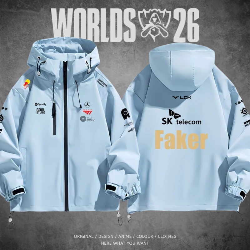 LOL 英雄聯盟 S16 T1 戰隊風外套｜Faker 同款潮流休閒夾克