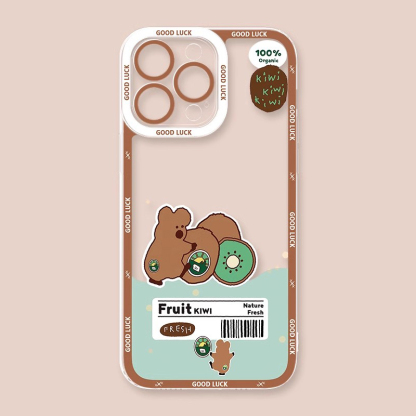 柿子椒熊天使眼透明防摔軟殼-ZUIHANG SHOP