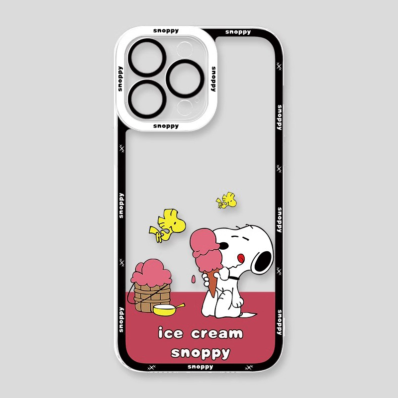 Snoopy史努比天使眼透明防摔軟殼