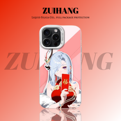 原神彩銀線條漸變防摔手機殼-ZUIHANG SHOP