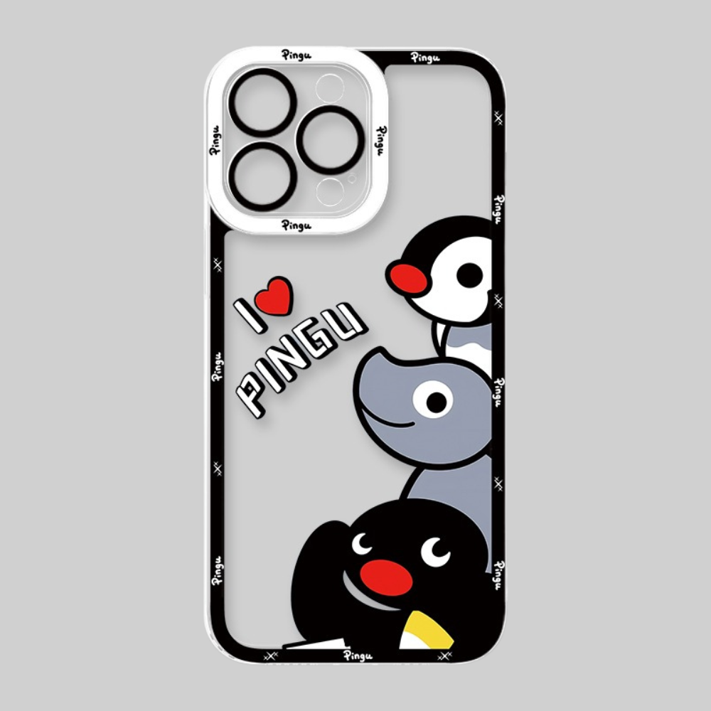 Pingu企鵝天使眼透明防摔軟殼-ZUIHANG SHOP