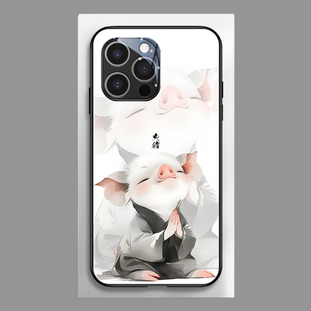 水墨十二生肖新款高清全包防摔玻璃殼-ZUIHANG SHOP