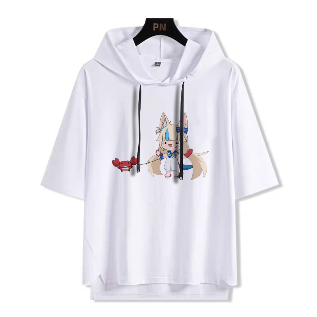 YouTuber 虛擬主播 Sameko Saba 鯊魚子 連帽短袖T恤-ZUIHANG SHOP