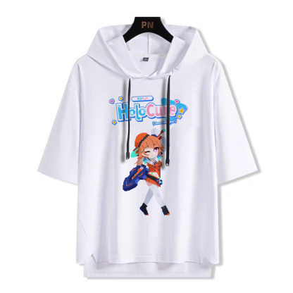 Vtuber Hololive新款 親子情侶男女款連帽短袖T恤-ZUIHANG SHOP