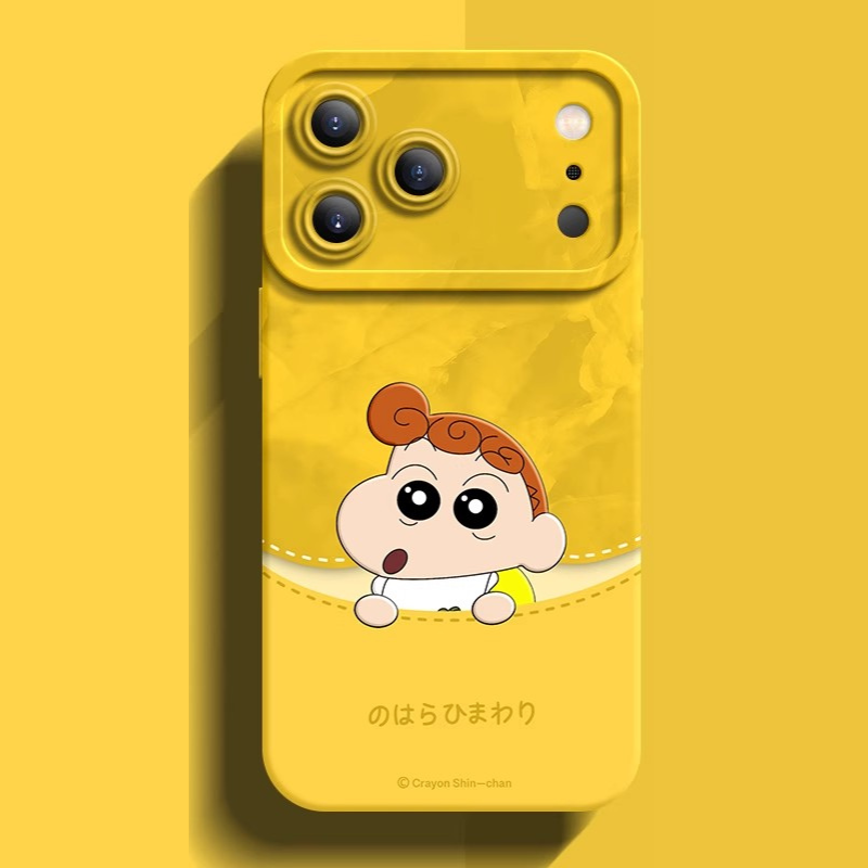 蠟筆小新液態矽膠全包防摔軟殼