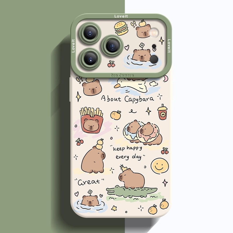 卡皮巴拉液態矽膠全包防摔軟殼