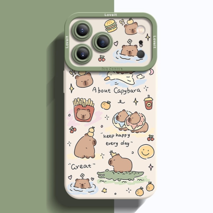 卡皮巴拉液態矽膠全包防摔軟殼