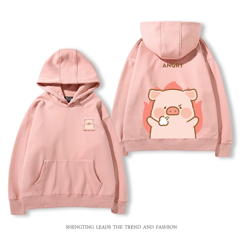 罐頭豬LULU 2025秋冬新款 親子情侶裝連帽衛衣