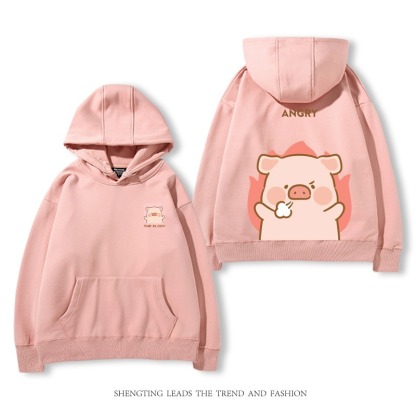 罐頭豬LULU 2025秋冬新款 親子情侶裝連帽衛衣