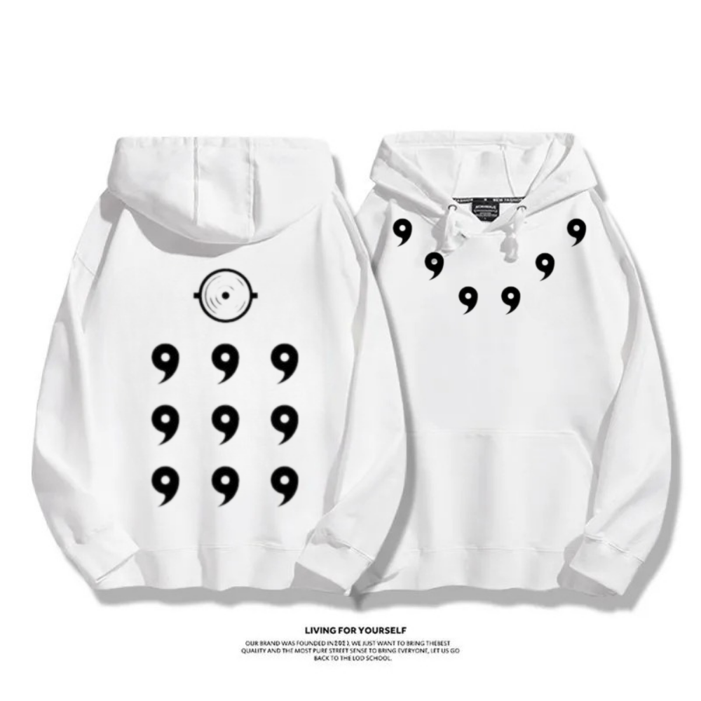 火影忍者宇智波斑六道模式 2025秋冬新款 親子情侶裝連帽衛衣