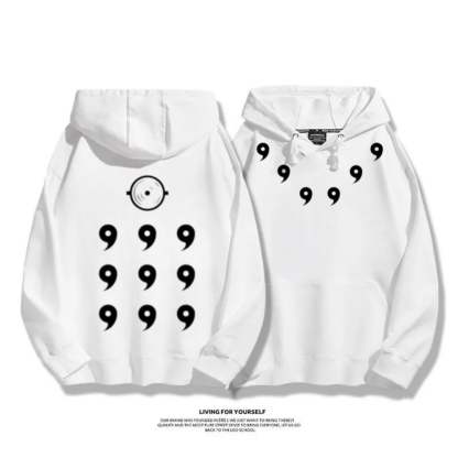 火影忍者宇智波斑六道模式 2025秋冬新款 親子情侶裝連帽衛衣