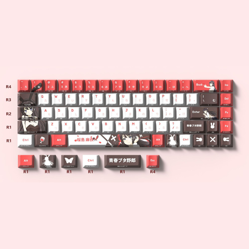 櫻島麻衣 聯名二次元側刻無線機械鍵盤
