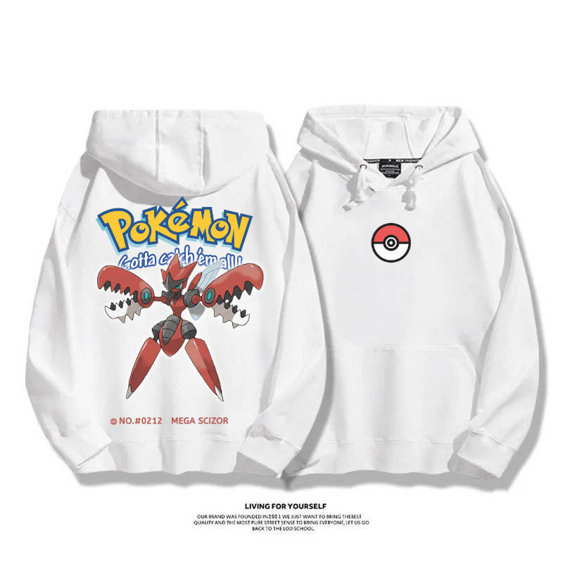 寶可夢 超級進化 2025秋冬新款 親子情侶男女連帽衛衣