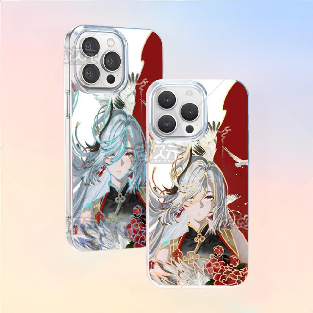 原神極光金漸變防摔手機殼