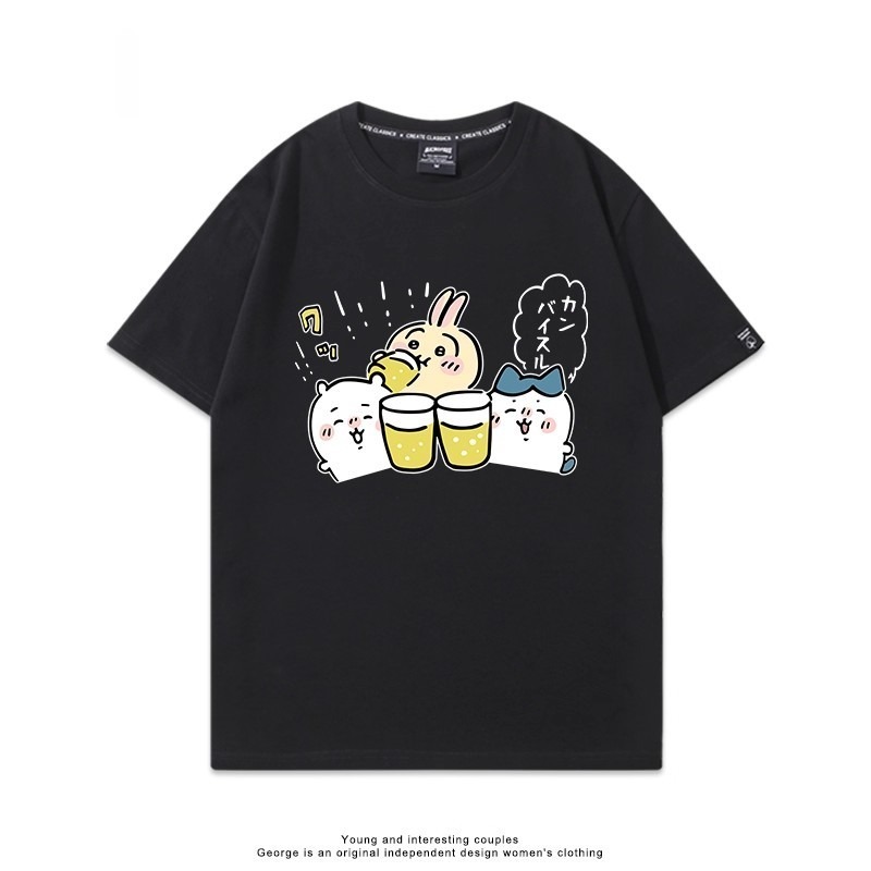 Chiikawa 2025親子情侶男女同款 印花短袖T恤-ZUIHANG SHOP