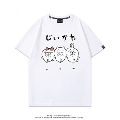 Chiikawa 2025親子情侶男女同款 印花短袖T恤-ZUIHANG SHOP