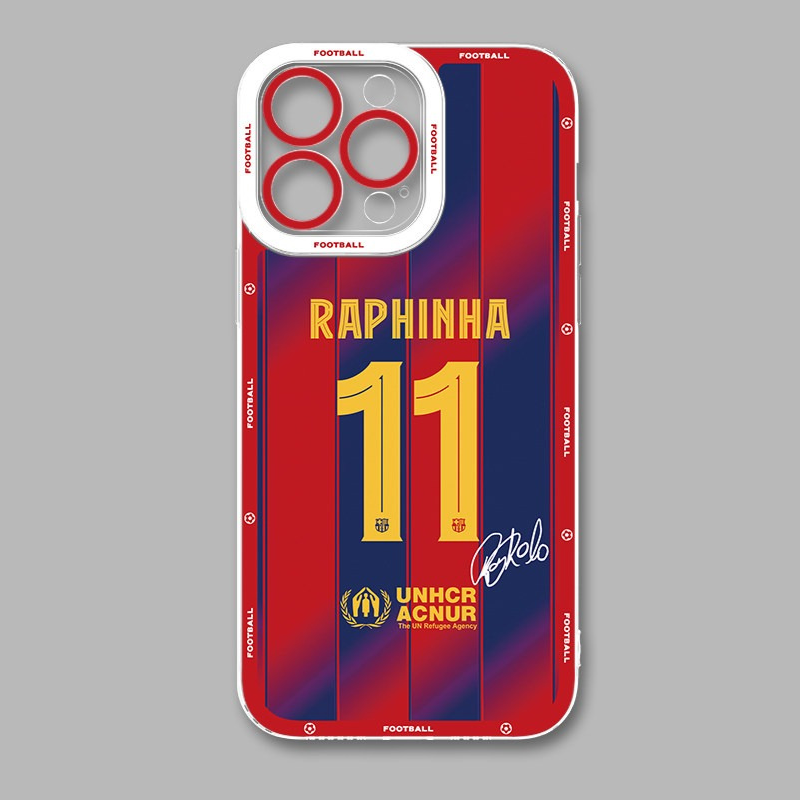 足球俱樂部天使眼透明防摔軟殼