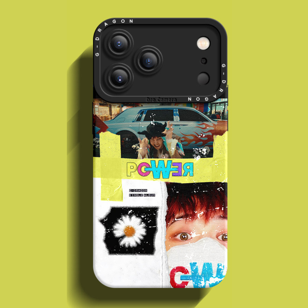 GD權志龍高級感液態矽膠手機殼