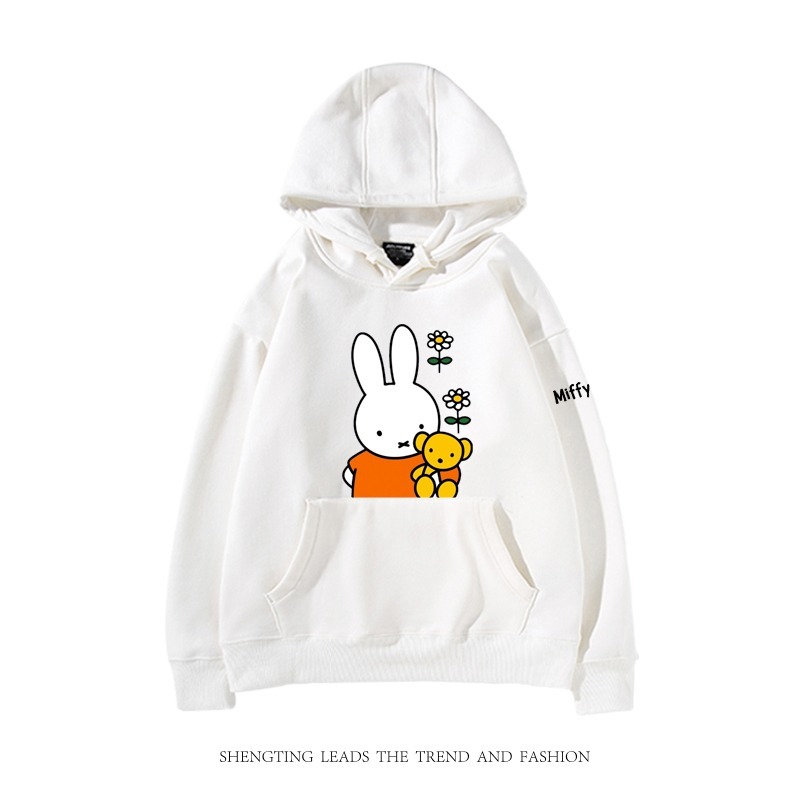 米菲聯名miffy兔 2025秋冬新款 親子情侶裝連帽衛衣