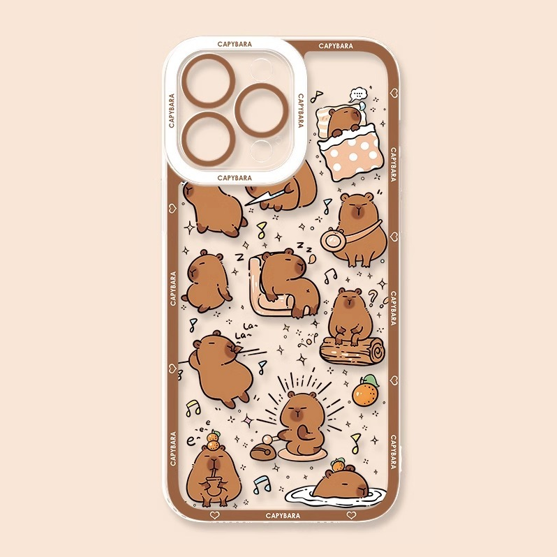 卡皮巴拉天使眼透明防摔軟殼-ZUIHANG SHOP