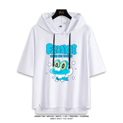 寶可夢新款 親子情侶男女款連帽短袖T恤-ZUIHANG SHOP