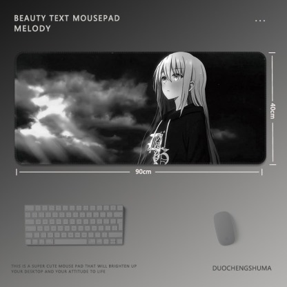 黑白動漫 主題桌墊 布質滑鼠墊-ZUIHANG SHOP