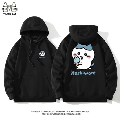 Chiikawa聯名衛衣2025秋冬新款親子情侶裝連帽衛衣