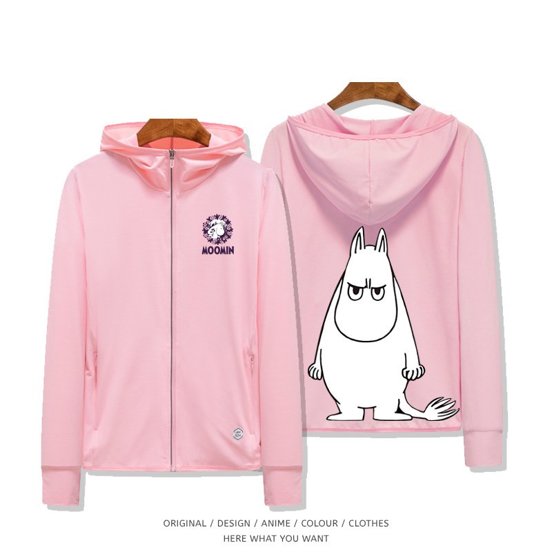 Moomin 嚕嚕米 夏季通勤冰絲速乾涼感防曬外套粉色2 Vol.1