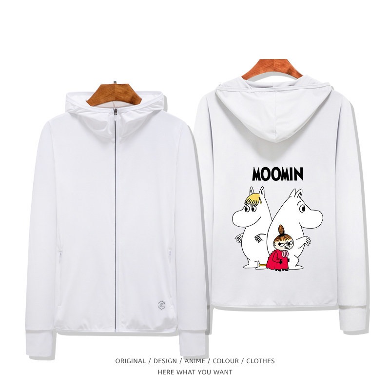 Moomin 嚕嚕米 夏季通勤冰絲速乾涼感防曬外套白色4 Vol.1