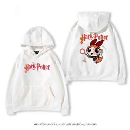 飛天小女警聯名哈利波特連帽衛衣
