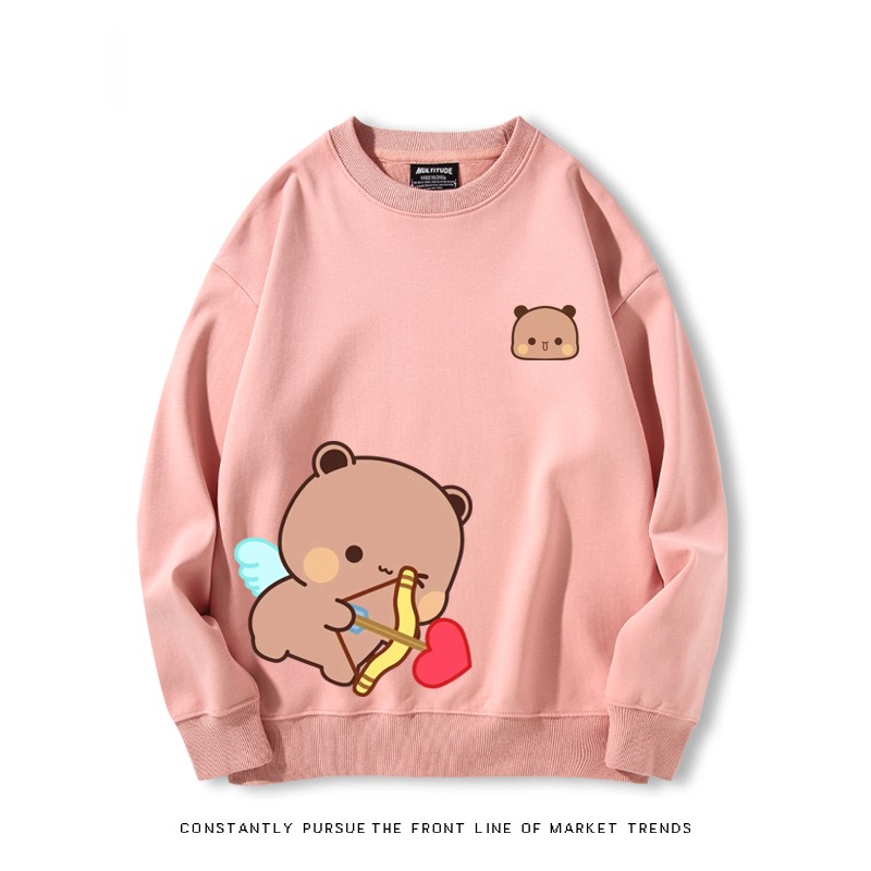 一二布布 秋冬新款 親子情侶裝圓領長袖