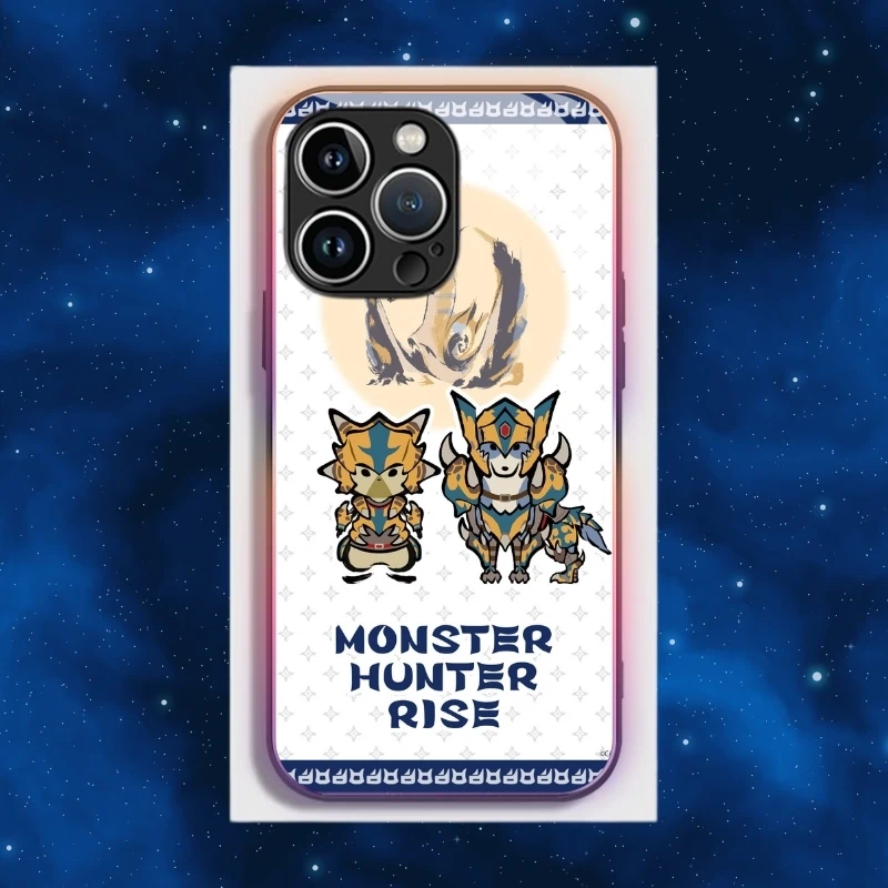 魔物獵人智能夜光玻璃手機殼