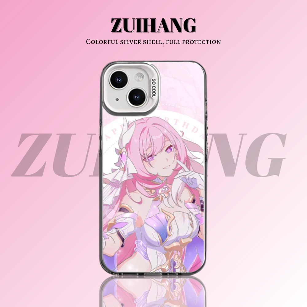 崩壞3rd彩銀線條漸變防摔手機殼-ZUIHANG SHOP