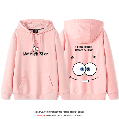 海綿寶寶聯名 2025秋冬新款 親子情侶裝連帽衛衣
